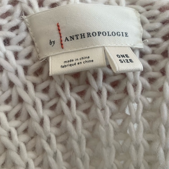 Anthropologie Oversized Long Cream Cardigan w Blue Fringe
Gently Used - Picture 8 of 8